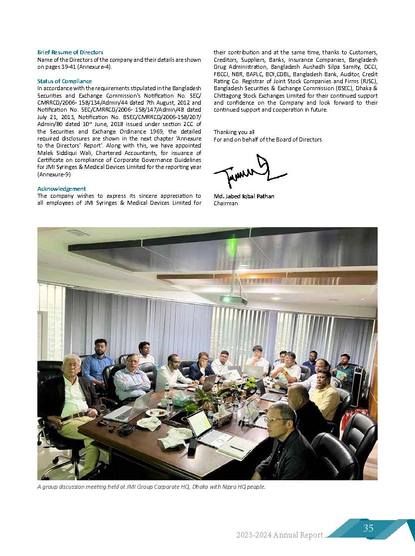 Director's Report Document